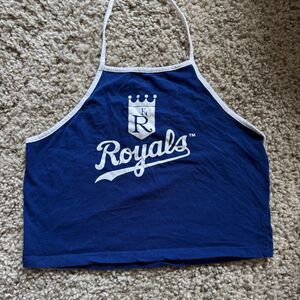 Collectible Kansas City KC Royals Baseball Blue and White Halter Top
